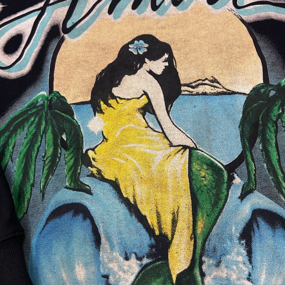 Amiri black Mermaid Crewneck Sweatshirt Size small - Picture 2 of 6